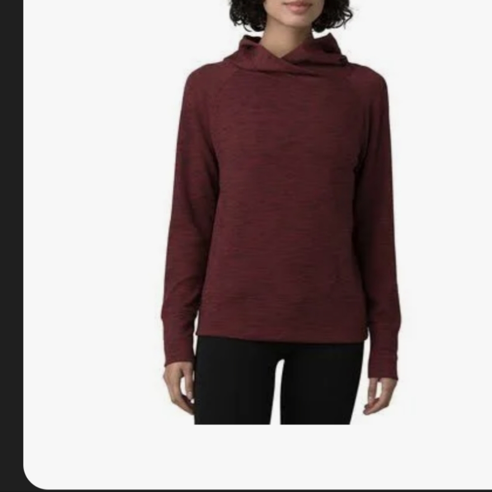 Prana burgundy sunrise hoody size small